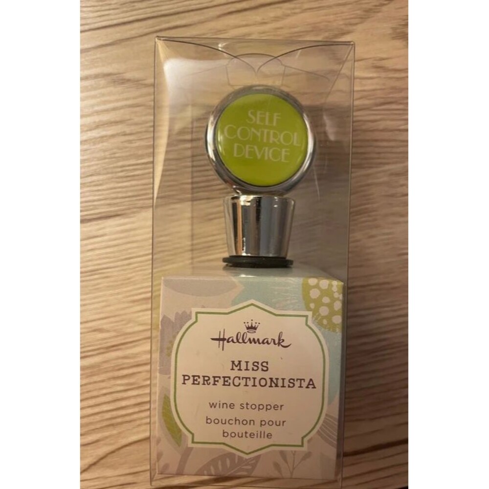 Hallmark Miss Perfectionista wine stopper Gift